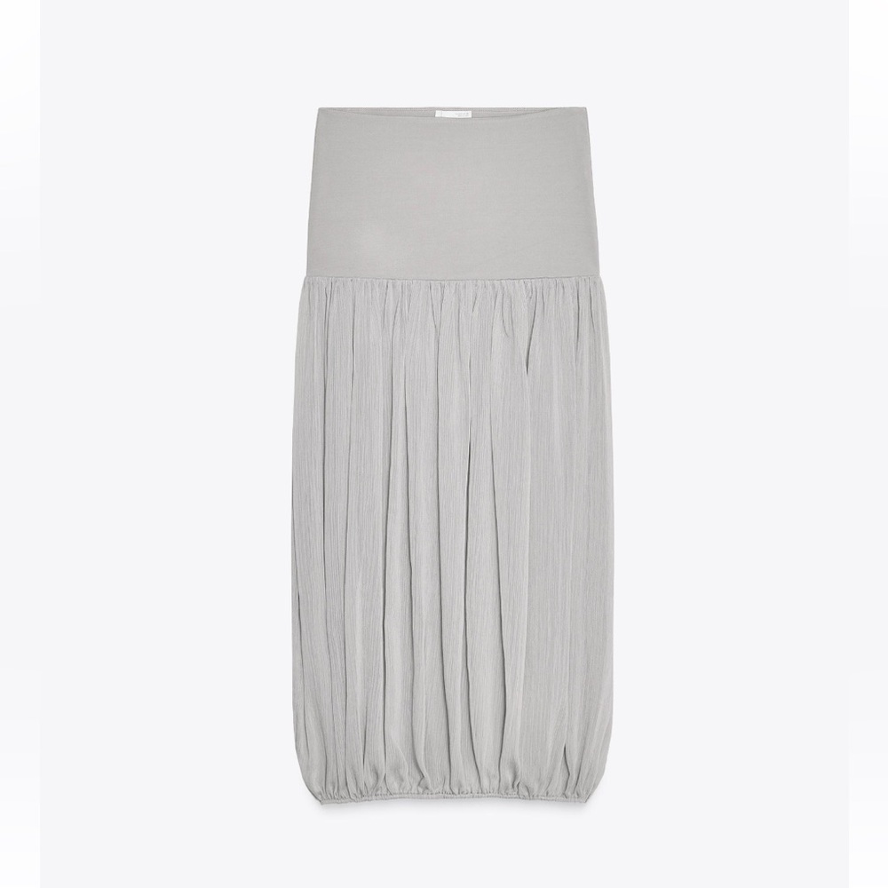 Balloon midi skirt